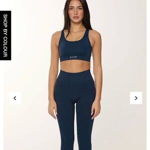 Azur Women's Blue Sports Bra